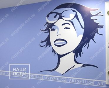 Печать и поклейка оракала на стену