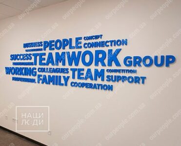 Слова на стену, изготовление настенных надписей